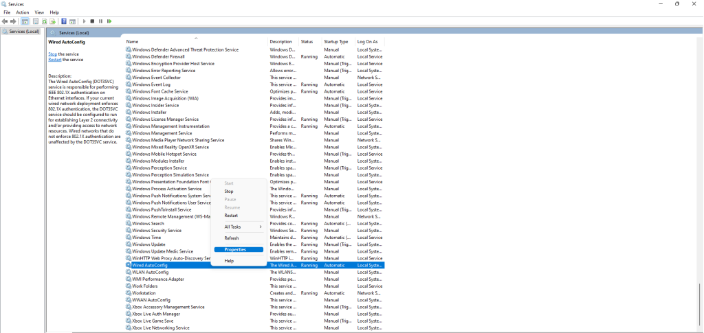 Wired-AutoConfig-Properties